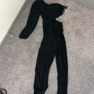 One sleeve cut out jumpsuit